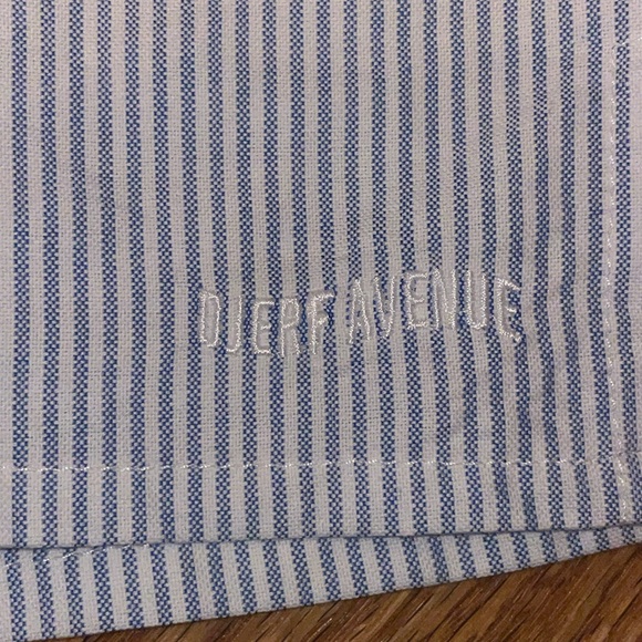 DJERF AVENUE Breezy Shorts Blue Stripe 100% Cotton - Picture 5 of 5